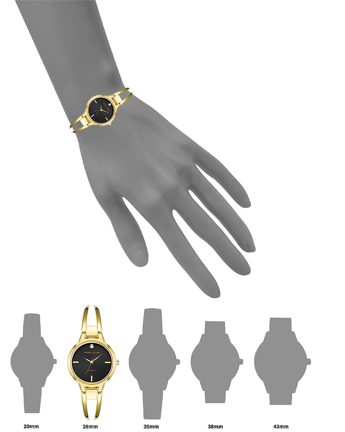 Women's Elegant Diamond Accent Watch – Stainless Steel Quartz Bracelet Watch