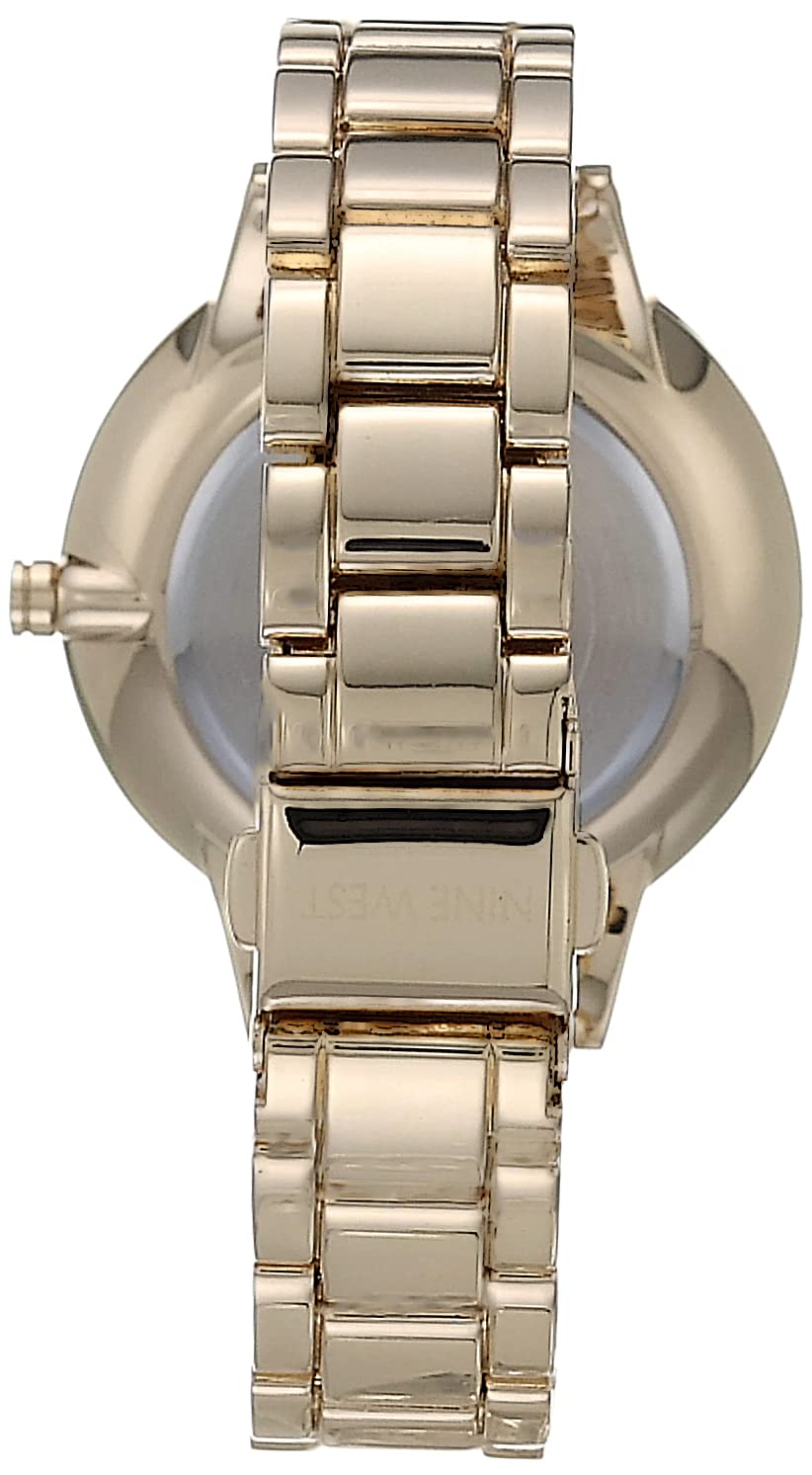 Nine West Women's Crystal Accented Bracelet Watch