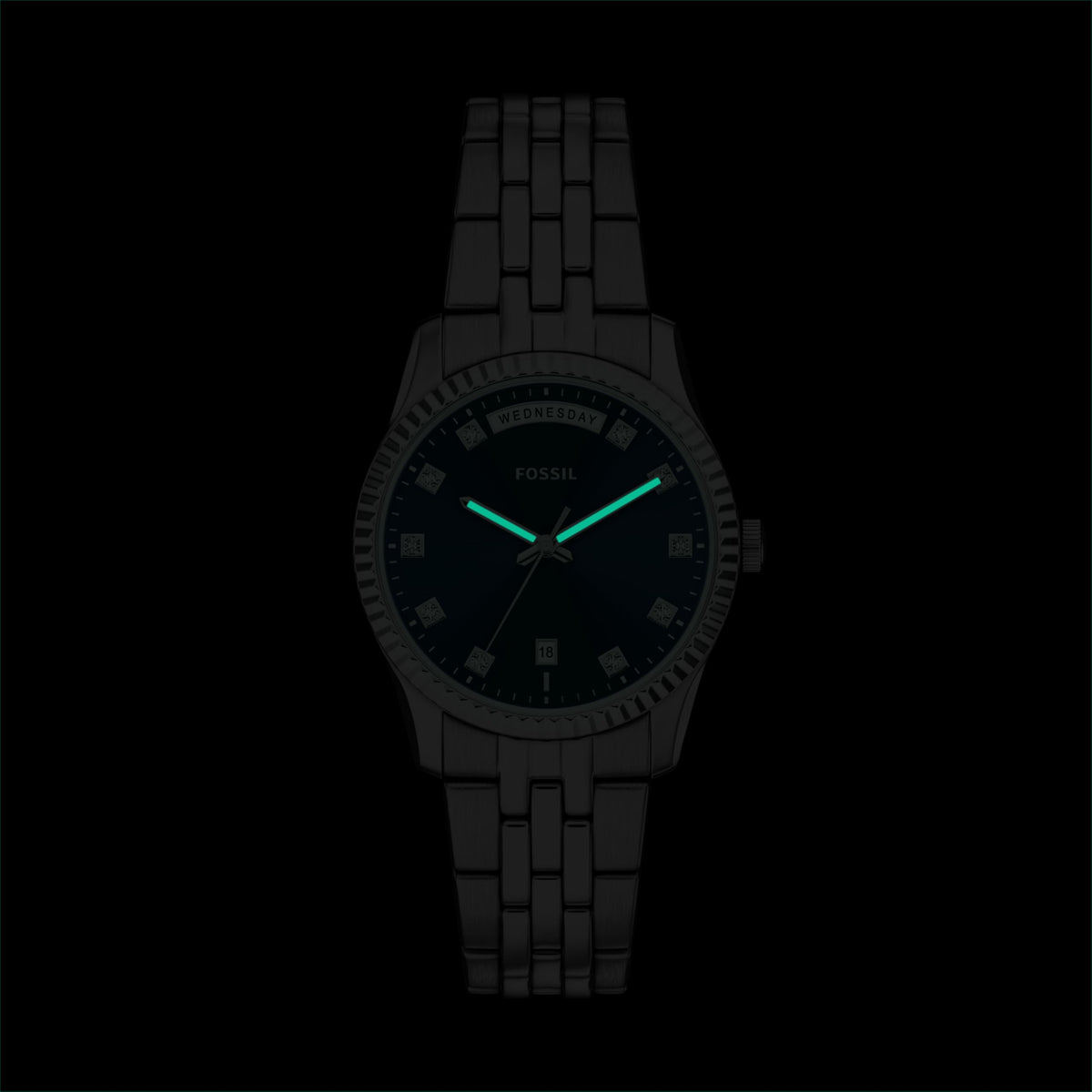 Fossil Women's Watch, Scarlette Quartz Stainless Steel Three-Hand Watch for Women