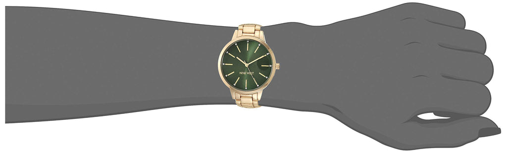 Nine West Women's Crystal Accented Bracelet Watch