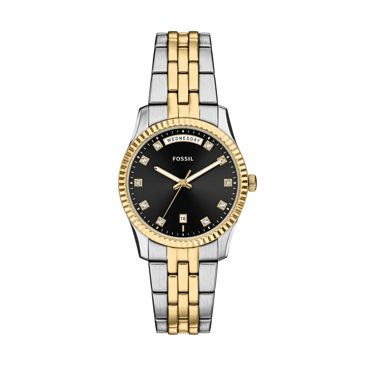 Fossil Women's Watch, Scarlette Quartz Stainless Steel Three-Hand Watch for Women