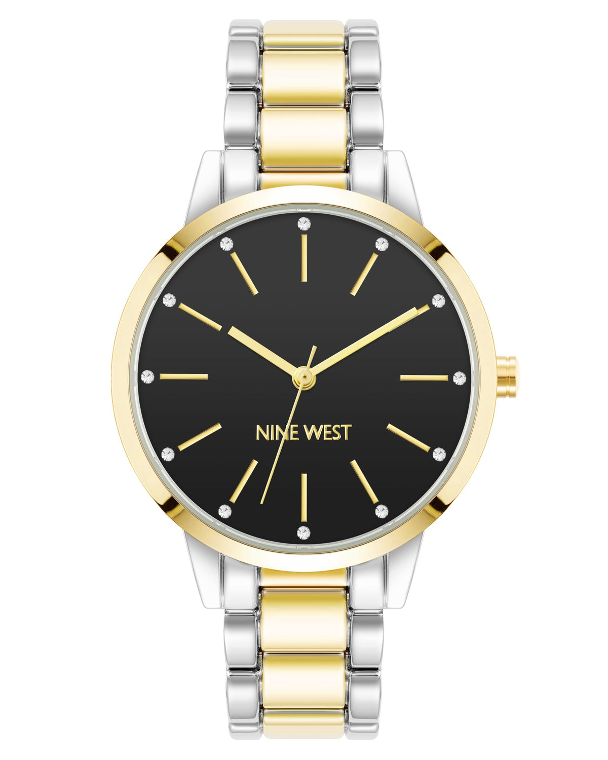 Nine West Women's Crystal Accented Bracelet Watch