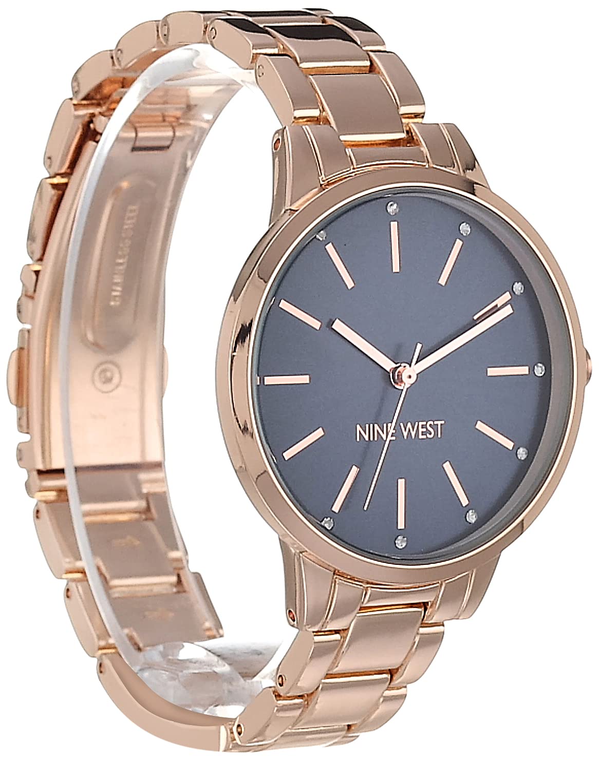 Nine West Women's Crystal Accented Bracelet Watch