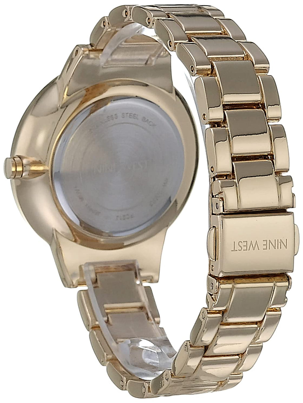 Nine West Women's Crystal Accented Bracelet Watch