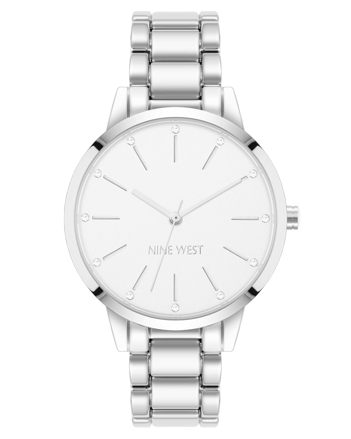 Nine West Women's Crystal Accented Bracelet Watch