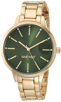 Nine West Women's Crystal Accented Bracelet Watch