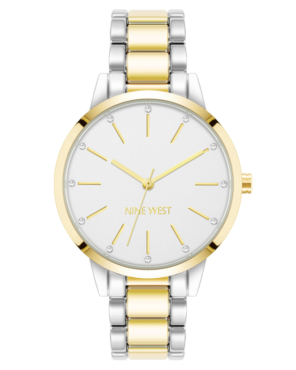 Nine West Women's Crystal Accented Bracelet Watch