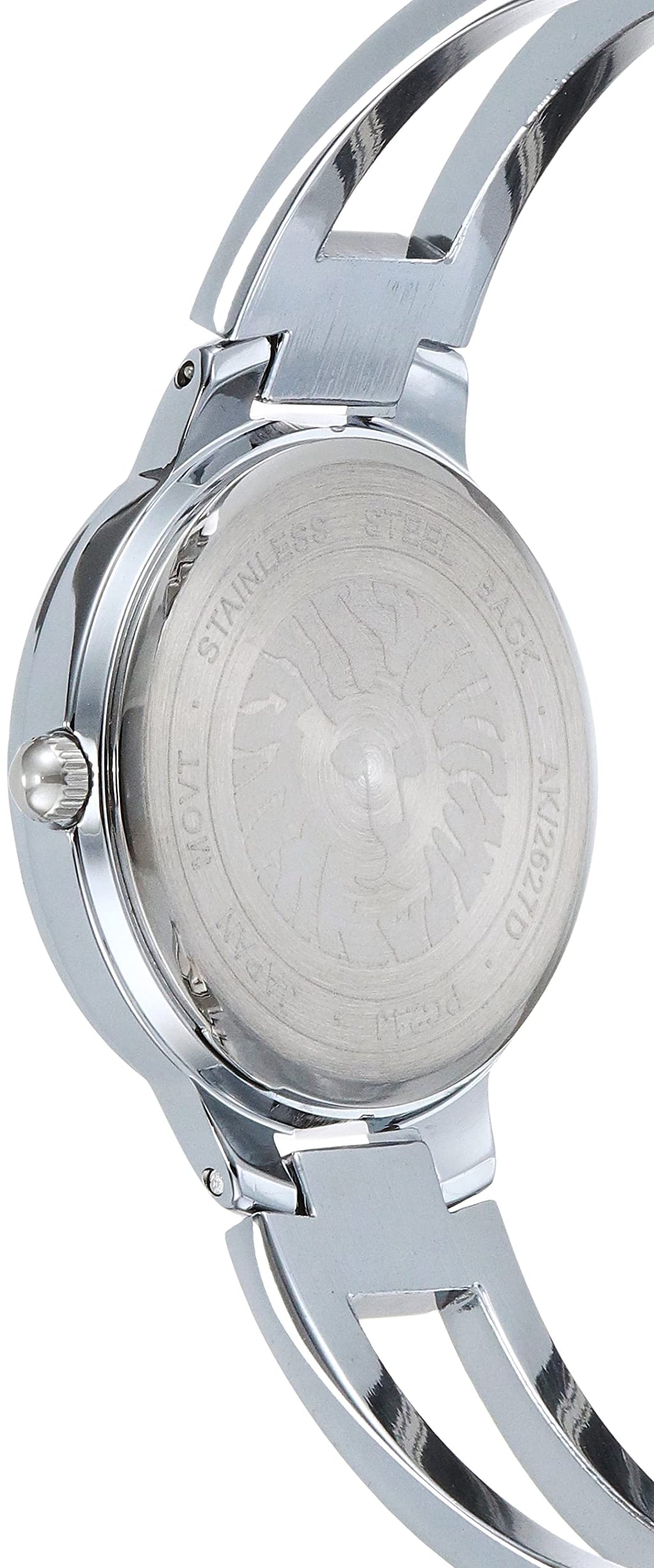 Women's Elegant Diamond Accent Watch – Stainless Steel Quartz Bracelet Watch