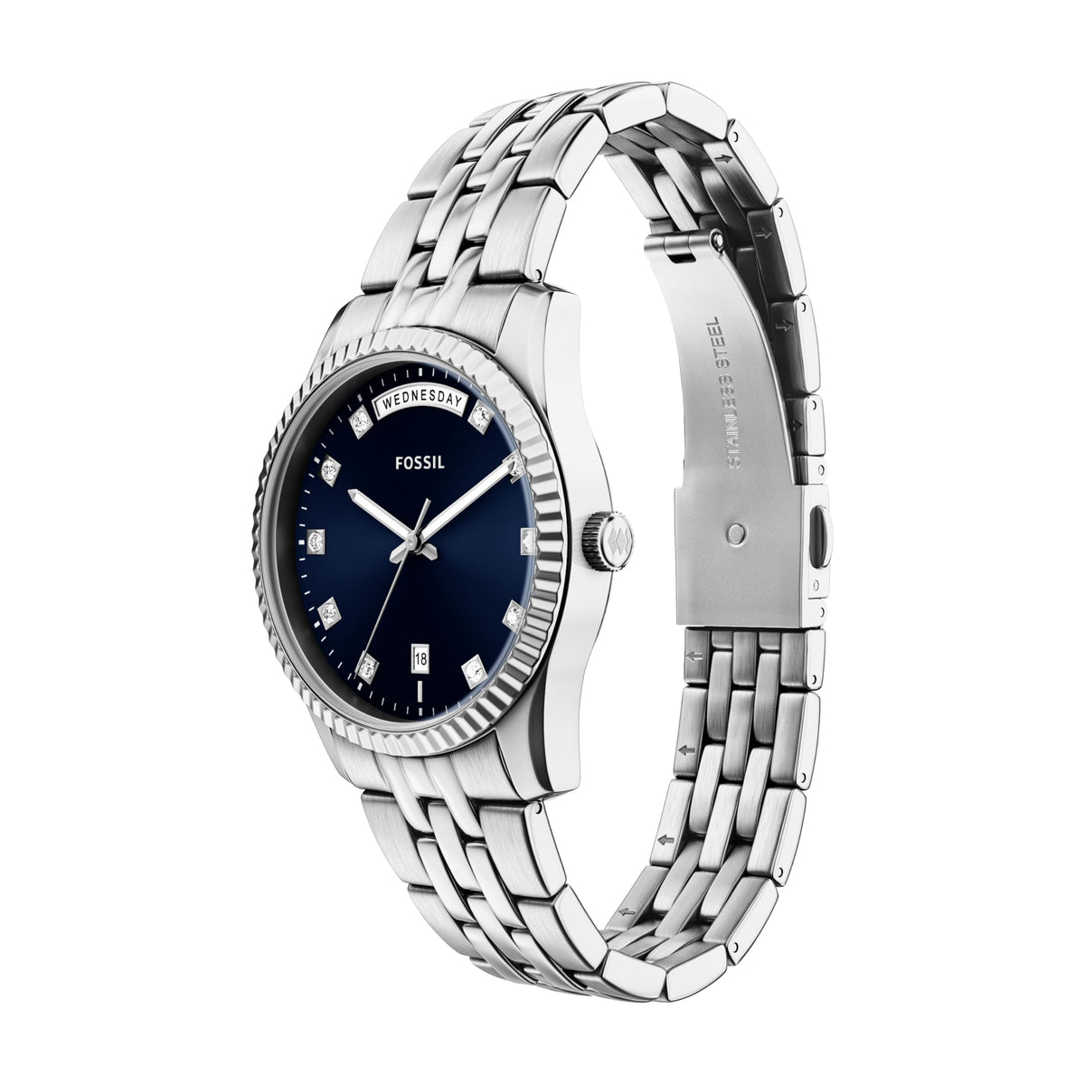 Fossil Women's Watch, Scarlette Quartz Stainless Steel Three-Hand Watch for Women
