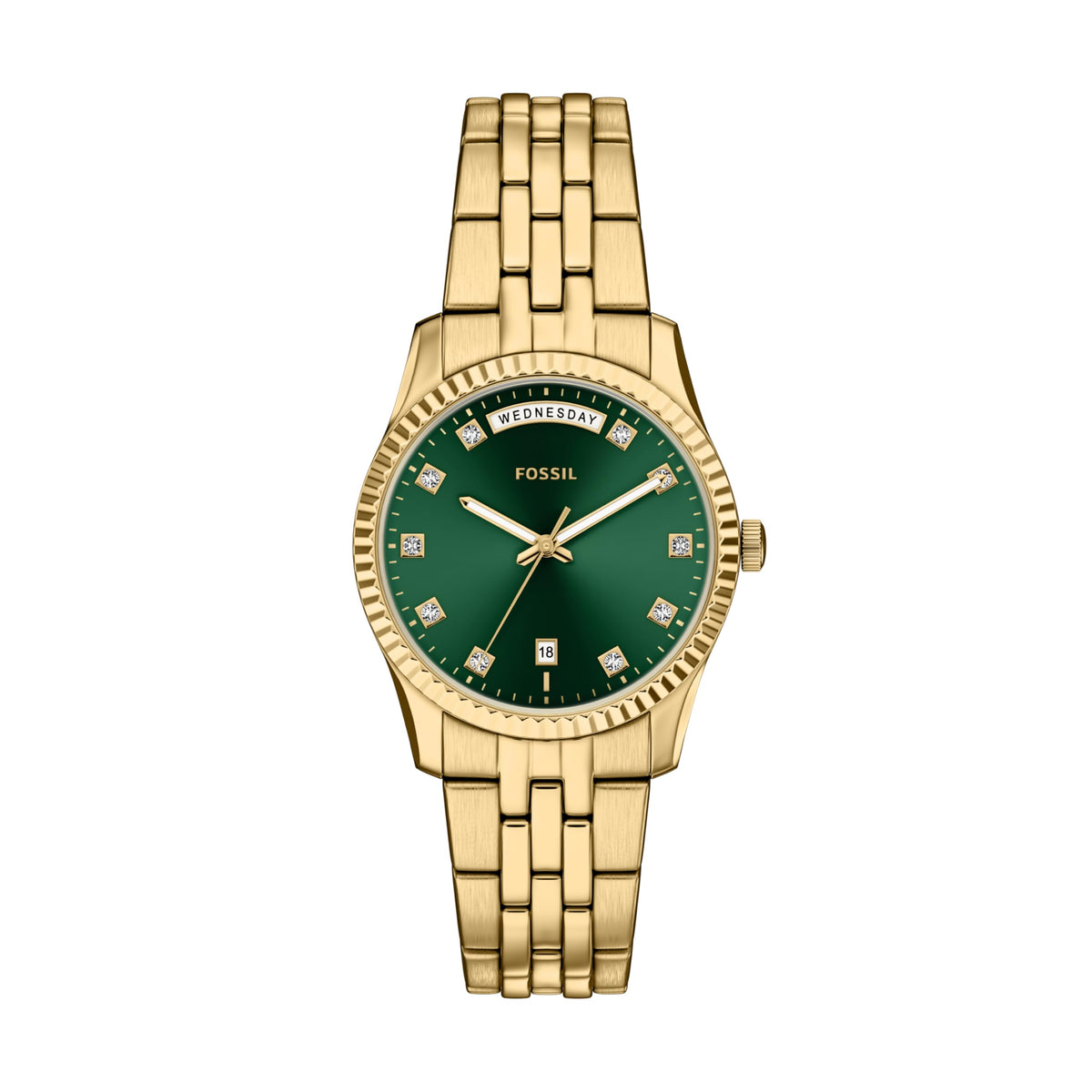 Fossil Women's Watch, Scarlette Quartz Stainless Steel Three-Hand Watch for Women