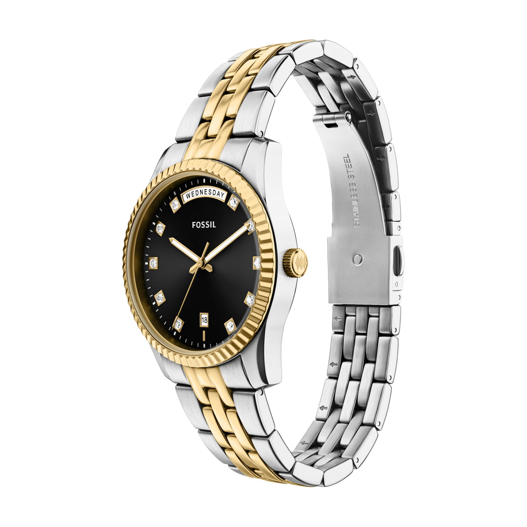 Fossil Women's Watch, Scarlette Quartz Stainless Steel Three-Hand Watch for Women