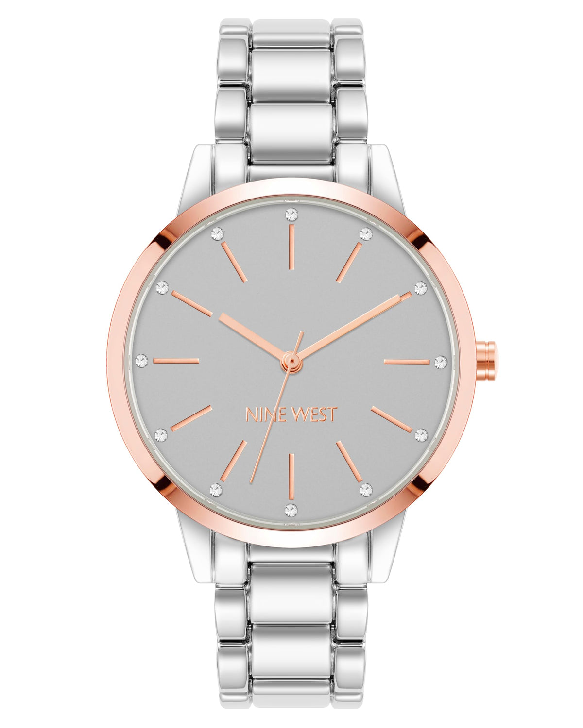 Nine West Women's Crystal Accented Bracelet Watch