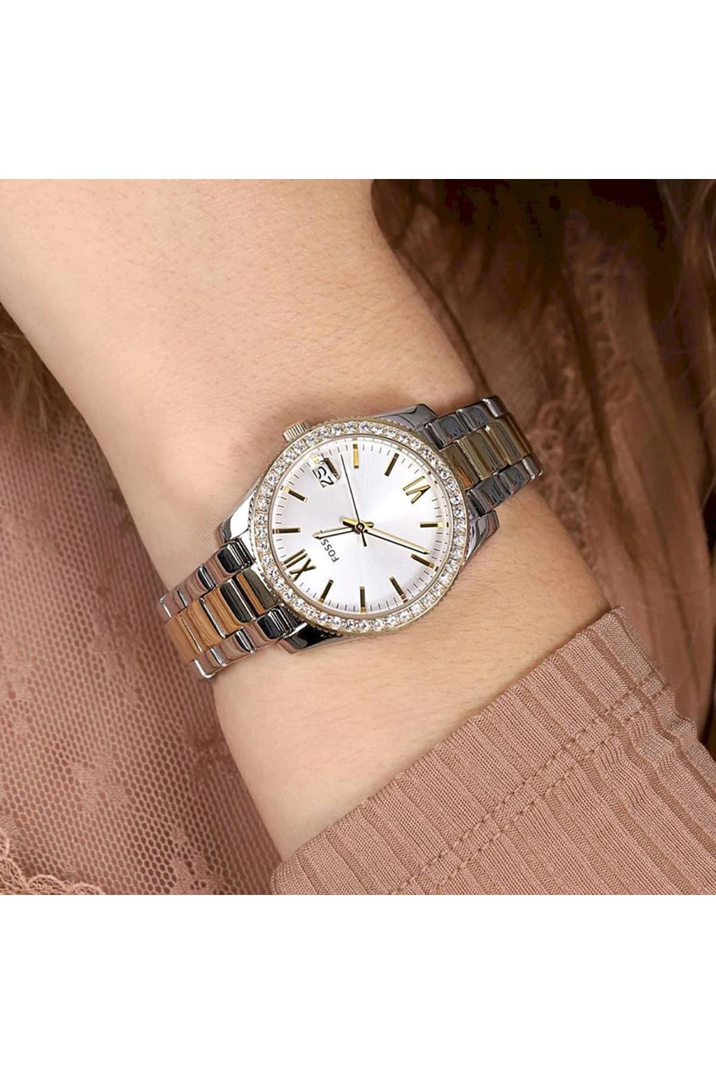 Fossil Women's Watch, Scarlette Quartz Stainless Steel Three-Hand Watch for Women