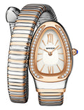 Gosasa Snake Bracelet Watch for Women, Elegant Wrap Around Bangle Wristwatch, Fashion Jewelry Style Quartz Watch, Adjustable Cuff Serpenti Watch for Dress & Gift