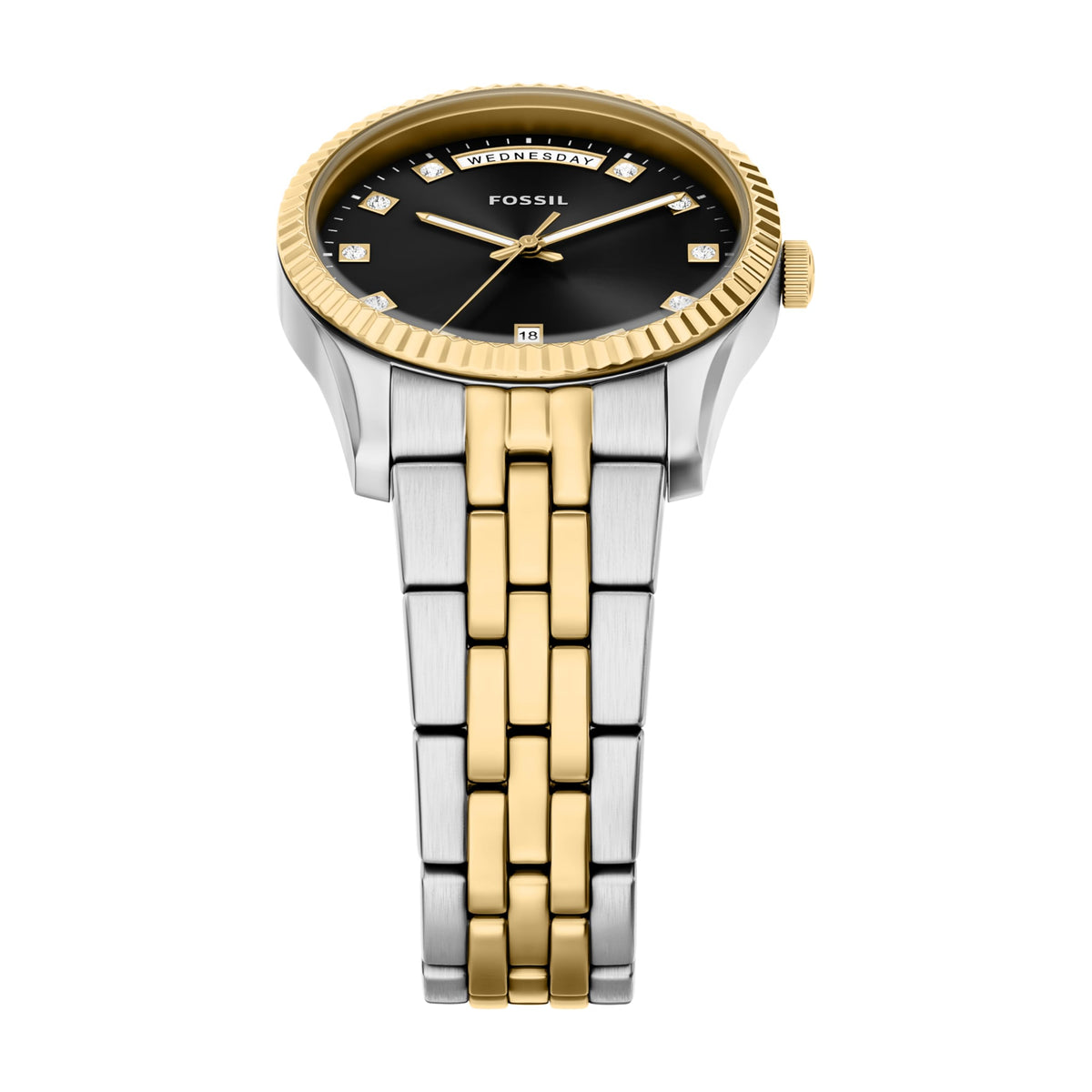 Fossil Women's Watch, Scarlette Quartz Stainless Steel Three-Hand Watch for Women