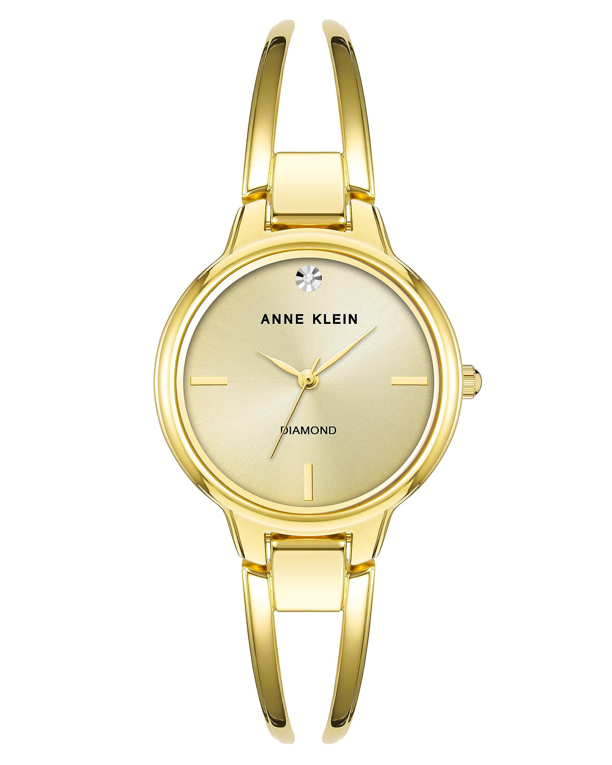 Women's Elegant Diamond Accent Watch – Stainless Steel Quartz Bracelet Watch