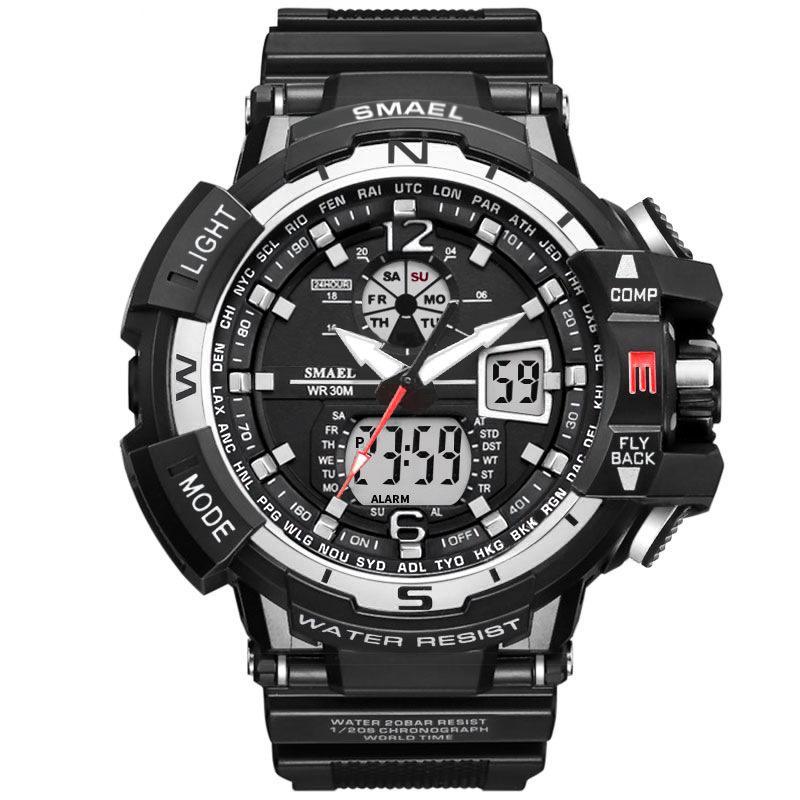 NEW Modern RED Sport Watch For Men and Woman With LED Digital Quartz Display Men's Top Brand Luxury Digital-watch Relogio Masculino In Army Military Popular Design Waterproof 50M
