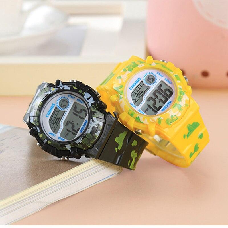 Kids Led Watch Colorful Luminous Watch For Boys New Sport Waterproof Digital Watches Silicone Strap Digital Watch Boys Military Colorful LED Display Waterproof Sports Watches For Kids
