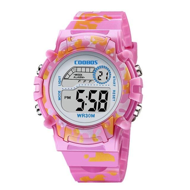 Kids Led Watch Colorful Luminous Watch For Boys New Sport Waterproof Digital Watches Silicone Strap Digital Watch Boys Military Colorful LED Display Waterproof Sports Watches For Kids