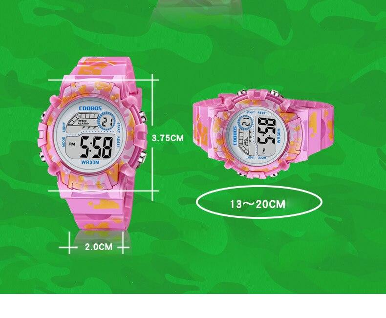 Kids Led Watch Colorful Luminous Watch For Boys New Sport Waterproof Digital Watches Silicone Strap Digital Watch Boys Military Colorful LED Display Waterproof Sports Watches For Kids